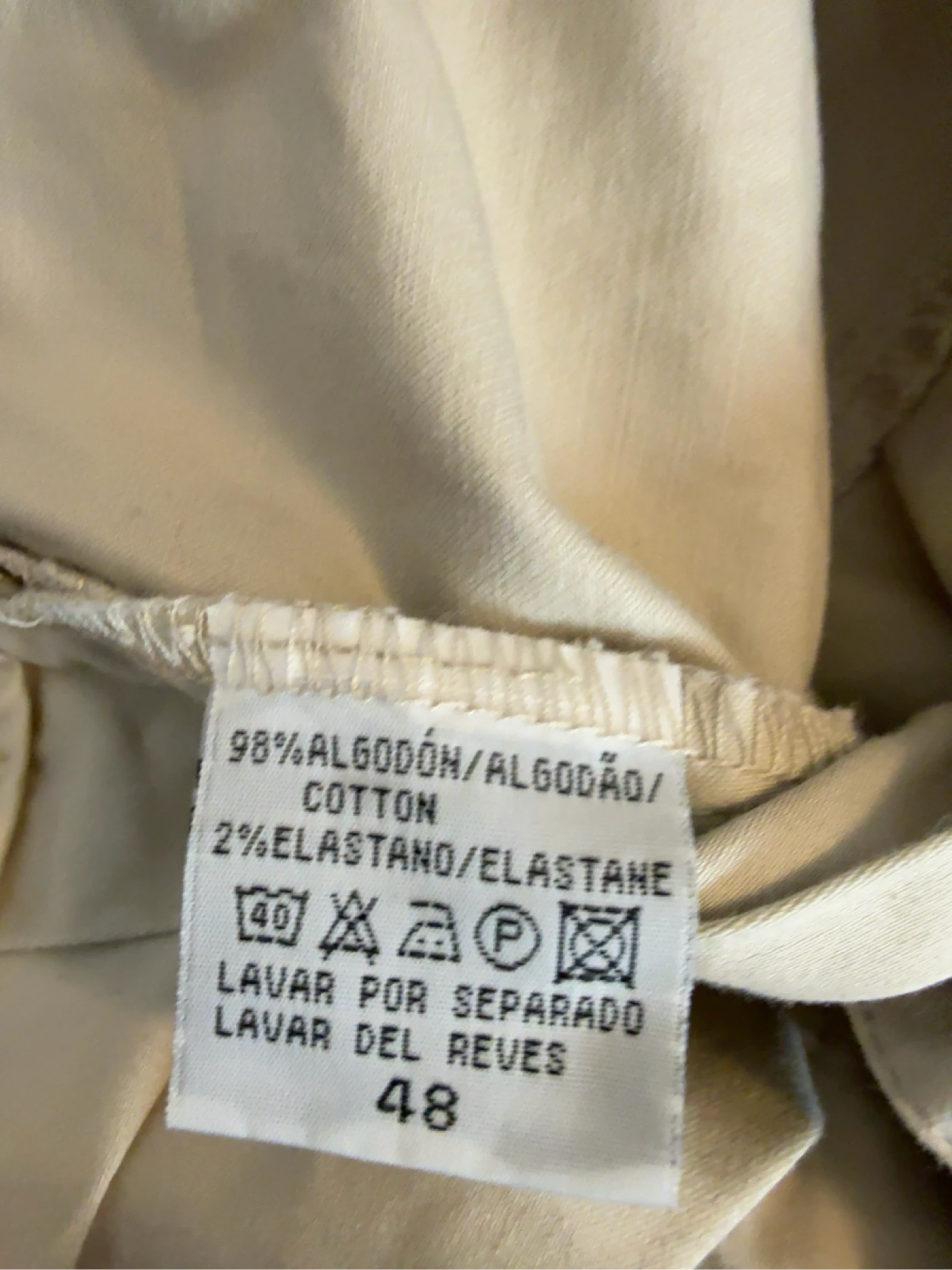 Beige Bandolli stretch cotton pants size 48 XL very good condition – photo 5